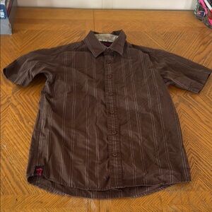Tony Hawk Dark Brown Casual Button Down Shirt
